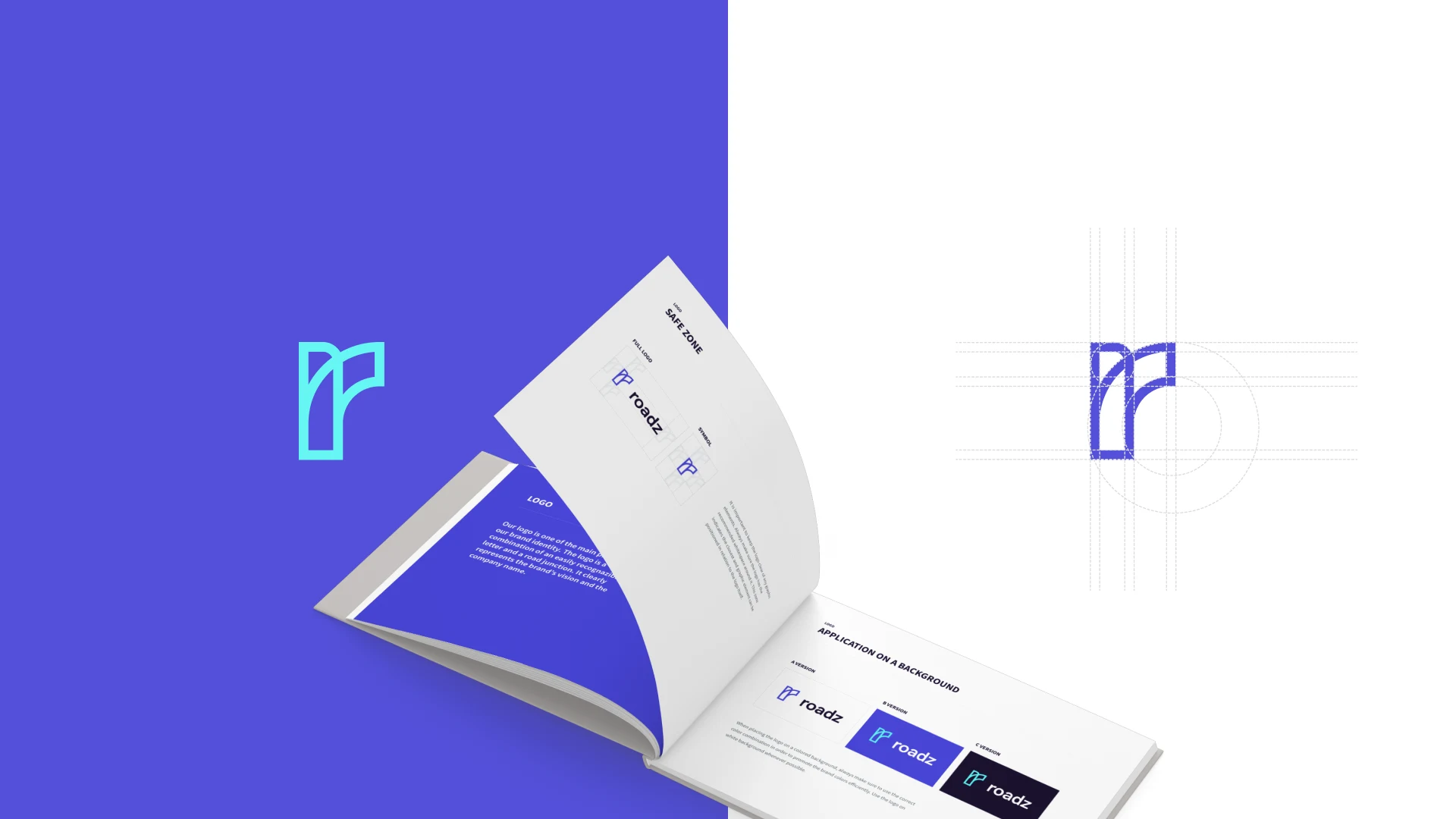 The brand book: the r as a road junction